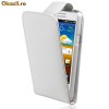 Husa Alba din piele Samsung Galaxy S2 I9100 + folie protectie +laveta
