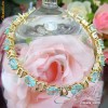 BRATARA BLUE TOPAZ PLACATA CU AUR 18K