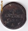 Franta UN CENTIME L AN 6 A (1797-98 )patina lucioasa, Rara
