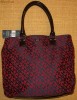 Geanta Tommy Hilfiger grena, material textil, originala, inchidere cu magnet,