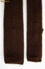 CRAVATA SLIM FIT SUBTIRE INGUSTA IMPLETITA SKINNY CASUAL SMART MARO BROWN OFFICE 3