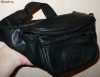 Borseta barbateasca piele FLIGHT, piele neagra, U.S.A, stare buna - SUPER PRET!!!!