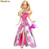 Papusa Barbie Fashionista Glam in rochie de seara -Originala Mattel-Cutie sigilata