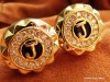 Butoni J pentru mansete camasa, placati cu Aur G 18K. JUST FOR GENTLEMEN! 23mm ! No.81