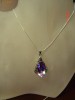Pandantiv cristal swarovski baroque vitrail light de 28 mm - bijuterii handmade mireasa
