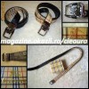 CUREA BARBATEASCA firma BURBERRY cu 2 FETE din PIELE NATURALA / PIELE ECOLOGICA CURELE BARBATESTI