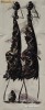 Tablou in ulei pe panza cu Maasai Africa K69286 69cm x 28cm palete de cutite