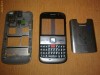 CARCASA COMPLETA E5-00 Carbon Black CAPAC BATERIE Spate BLITZ CAMERA TASTATURA FATA MIJLOC GEAM DIFUZOR ORIGINALA 100% NOKIA E5 NEGRU PRODUS NOU