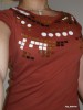 TRICOU MANGO CU APLICATII DE PIELE ORIGINAL SPANIA