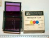 LOT FILTRE FOTO DE COLECTIE ORWO , 7X7 CM , CA SI NOI