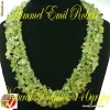 Colier, salba, margele cu Prehnite Natural, 147gr, 45cm