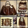 GEANTA  FASHION de dama firma LOUIS VUITTON MONOGRAM LAC MARO CAPUCCINO - editie limitata multe buzunare foarte incapatoare