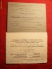 2 Invitatii Conferinta+ Bal Paris1930 ale studentilor romani