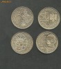 M46 - LOT 2 MONEDE 50 bani 2010 AUREL VLAICU si 2011 MIRCEA CEL BATRAN UNC, din fisic BNR