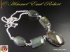Colier din argint cu Labradorite / Labradorit Natural, L=44.5   27gr. no.48
