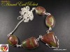 Colier din argint cu Natural Bamboo Jasper, L=48cm   29.9gr