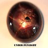 Rubin caboson 100% natural, STELAT din Madagascar, culoare maro-auriu superb, MARE de 4.12 ct!!!pentru pandantiv sau inel tip ghiul