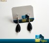 Cercei handmade negri - CADOU Ideal