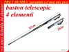 BASTON TELESCOPIC 4 ELEMENTI NICHELAT 65cm AUTOAPARARE INFRACTORI, CAINI AGRESIVI SUPER-PROMOTIE,TERMEN LIMITAT !BUCURESTI MILITARI
