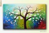 Tablou living pictat in ulei pe panza - Bucurie 5 (100x60cm) - GATA DE AGATAT PE PERETE