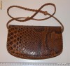 GEANTA / POSETA DAMA DIN PIELE NATURALA DE SARPE , INTERIOR DIN PIELE FINA - LUCRATA MANUAL - REDUCERE !!