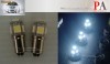 bec led leduri auto BA9S T10 cu 5 SMD 5050 becuri led, de culoare alba, lumini masina