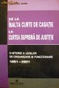 Emanuel Albu-De la Inalta Curte de Casatie la Curtea Suprema de Justitie-O istorie a legilor de organizare si functionare 1861-2001