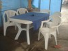 Set masa si scaune din plastic exterior