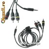 CABLU VIDEO I9000 Galaxy S, Jet 2, QWERTY, S8000 Jet, S8003 Jet, S8500 Wave, WiTu AMOLED ETC CABBLU AUDIO VIDEO TV OUT