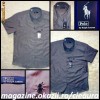 CAMASI BARBATESTI firma POLO by RALPH LAUREN ORIGINALE MANECA SCURTA FARA BUZUNARE 100% BUMBAC GRI SOBOLAN CAMASA de BARBATI BARBATEASCA