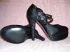 Pantofi / Platforme 12 cm Noi,satinati,foarte frumosi,eleganti si comozi (Nr.35/36)