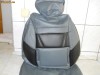 huse auto din imitatie de piele de culoare negru cu gri