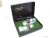 DEOSEBIT SET PAHARE VECHI TARIE CU SCOBITORI SABIE Edelglas Wien '' DUETT DUELL '' TOLEDO Austria Cutie Cadou Veche Paharele Tuica Vodka Whisky Coniac