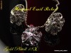 Super Elegance Set, Cercei si Pandantiv + Lantic Cadou placat cu Aur Alb 18K,Topaz.no 1022