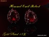 Cercei Princess Elegance, Rubin , placati cu Aur Alb 18K, 21/16mm, 6.5gr,no.1019