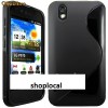 HUSA NEAGRA  S-LINE GEL   LG Optimus Black P970 husa tpu lg + FOLIE (toc protectie Black P970) - TRANSPORT GRATUIT