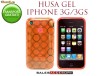 HUSA ORANGE SILICON GEL IPHONE 3GS 3G - TRANSPORT GRATUIT