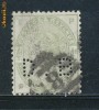 RFL 1883 Marea Britanie timbru stampilat Regina Victoria 4d perfins, Michel 150 euro