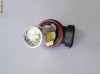 Bec LED auto H8 si H11 de 11W 870 lumeni cu led central CREE cu lupa de sticla, alb 6000K