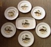 Set / serviciu farfurii  - cu pesti - portelan Bavaria - Eschenbach - 1945