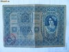 Bancnota Austro Ungaria - 1000  Coroane 1902 / Stampila Romania