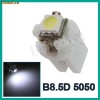 Led smd soclu T5 B8.5D pentru bord, de culoare alba, lumini masina, auto