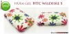 HUSA GEL - SILICON MODEL FLORI HTC WILDFIRE S - TRANSPORT GRATUIT