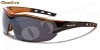 Ochelari de soare pentru sport X-Loop, rama negru cu portocaliu inchis, lentile fumurii ; Bonus : un saculet pentru protectie !