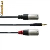 Cablu audio Cordial CFY 3 WMM 3  2x XLR male to TRS mini-jack