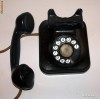 TELEFON DE COLECTIE DIN EBONITA SI METAL , ANII 40-50 / UN FRUMOS OBIECT DE DECOR , FUNCTIONAL