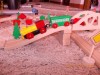 Lego Set tren sine din lemn - Eichhorn - peste 100 piese - Nou in cutie!