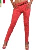 Pantaloni Dama Corai - Bumbac 95% - marimea L