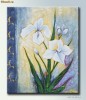 Tablou modern floral in ulei pe panza -- Aranjament floral 2 --