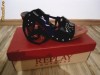 Sandale dama fashion, din piele naturala, stil rock, originale - REPLAY, M38